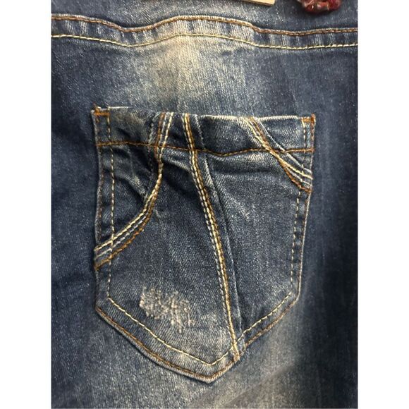 Desigual The Fun Slim Fit Jeans Yarn tweed accent size 26 Y2K low-rise - Picture 5 of 14